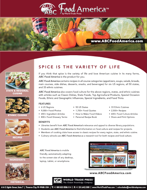 ABC Food America product sheet cover page