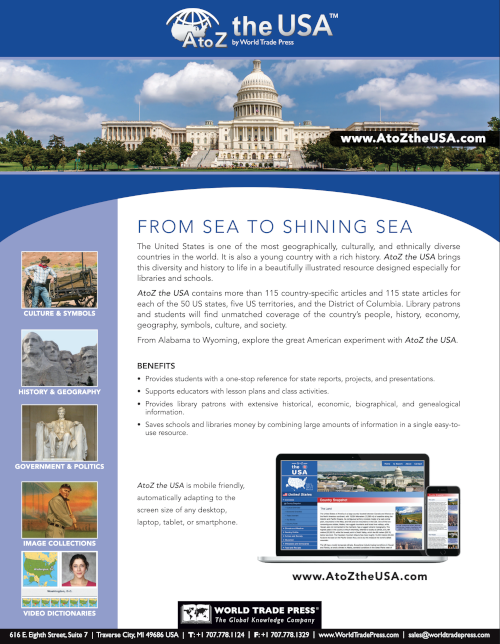 A to Z the USA product sheet cover page