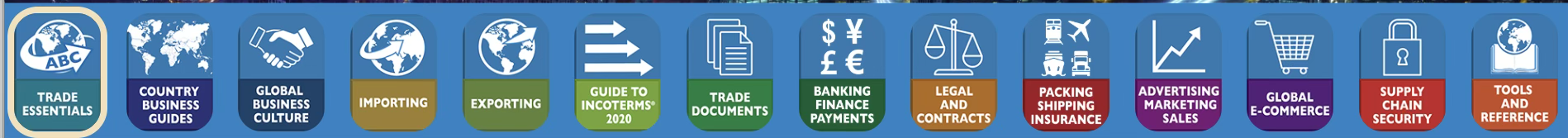 An image of the main menu for World Trade Ref
